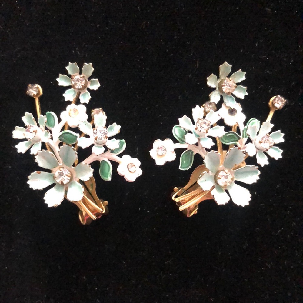 Vintage Retro Clip On Earrings by Leru